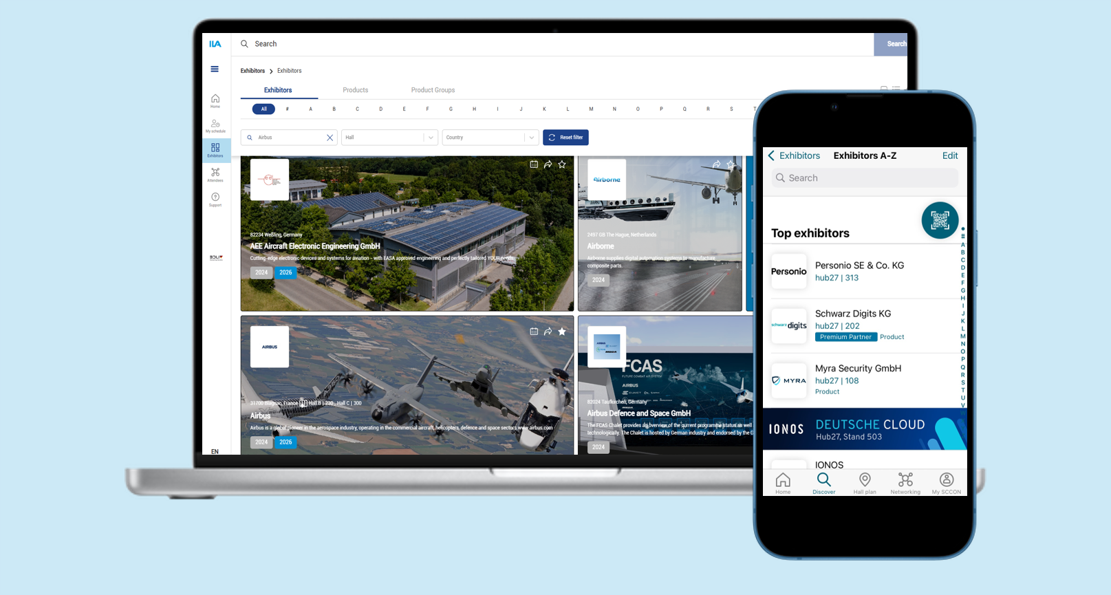 2x Top-Listings in the Exhibitor Directory
