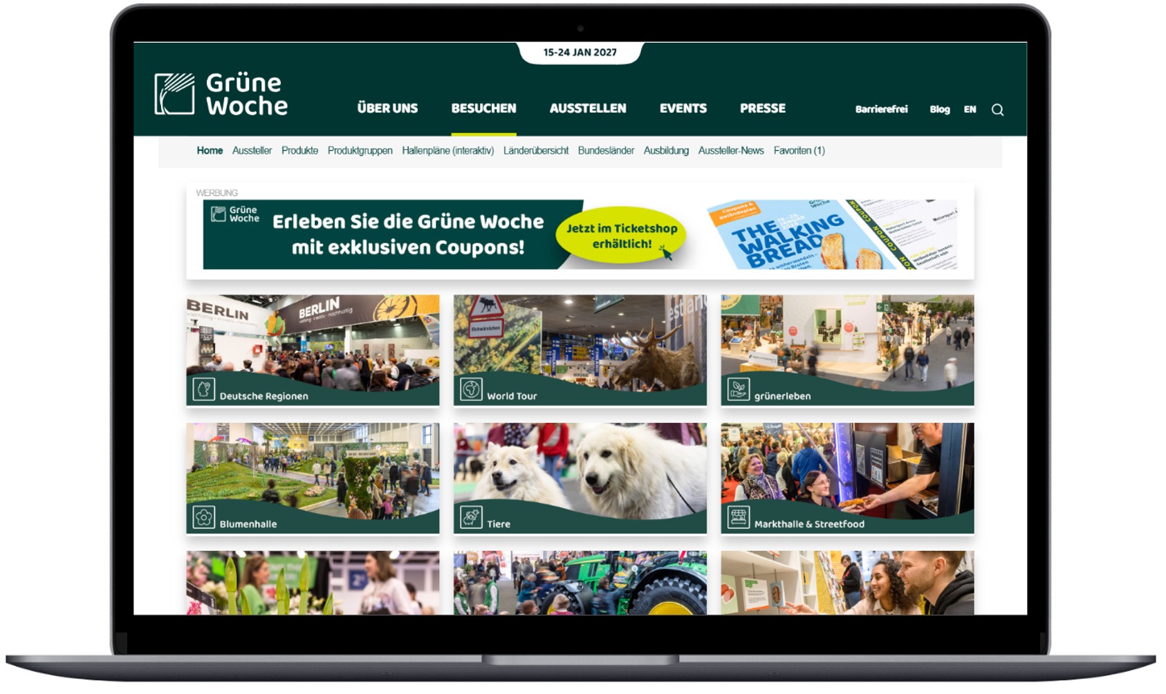 Top-Banner Webseite