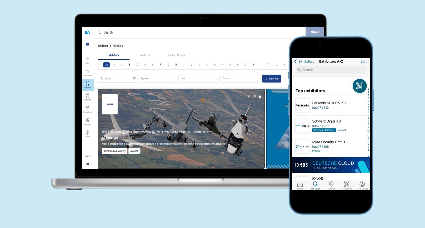 2x Top-Listings in the Exhibitor Directory