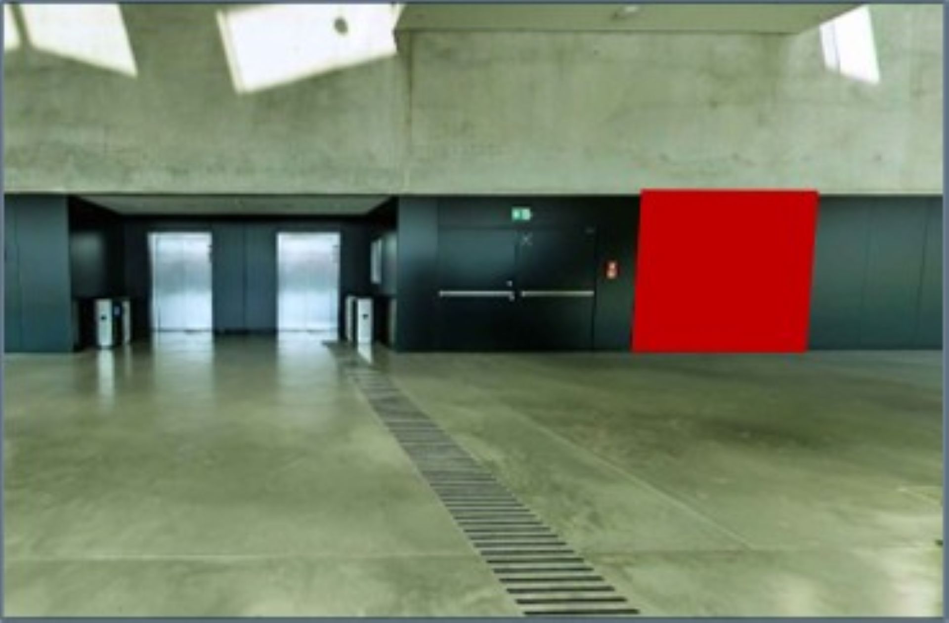 Banner Frames next to the Hall Entrance