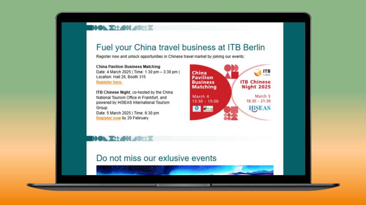 Banner Ad in the ITB Berlin Buyers Circle Newsletter