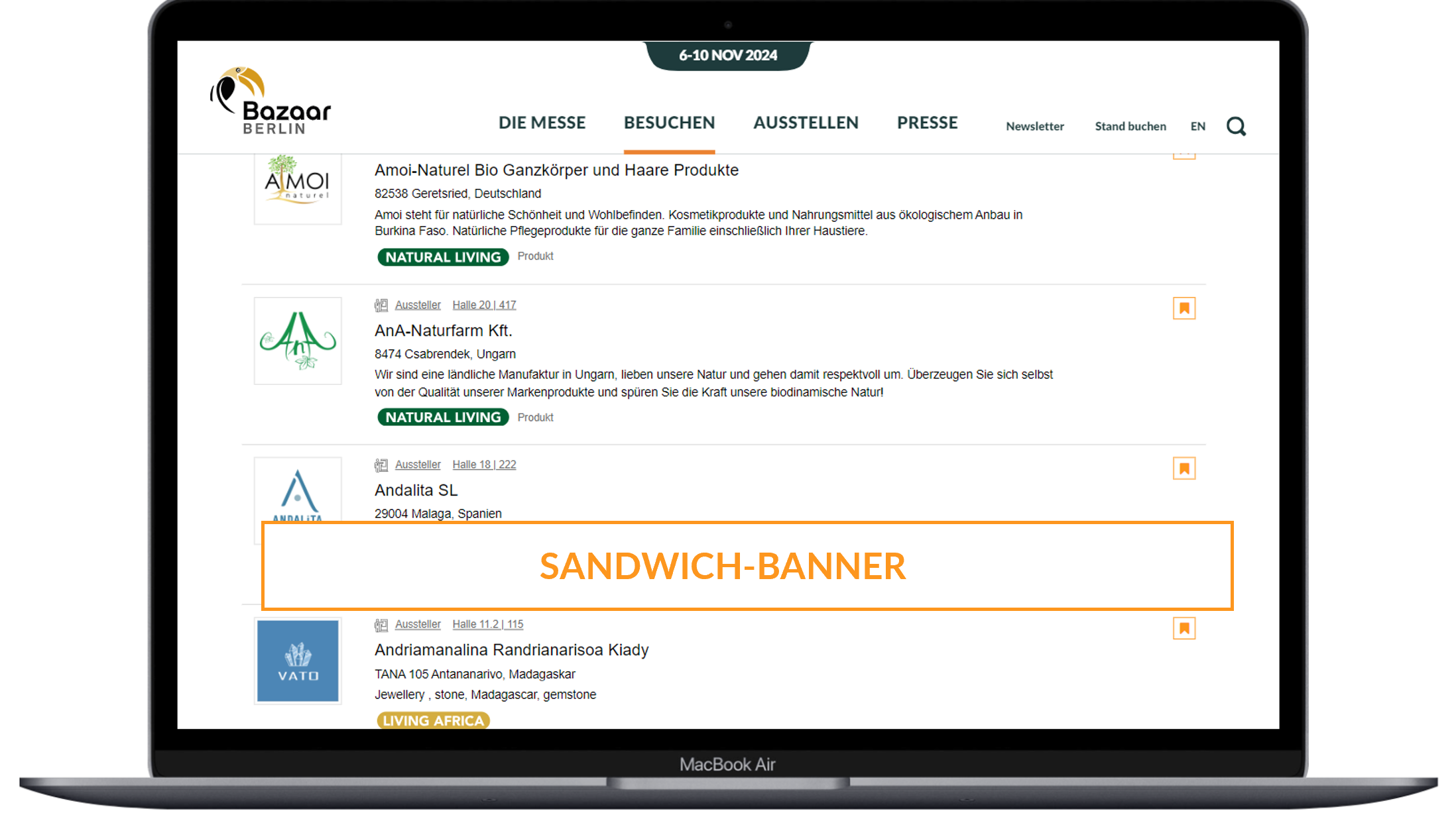 Sandwich-Banner