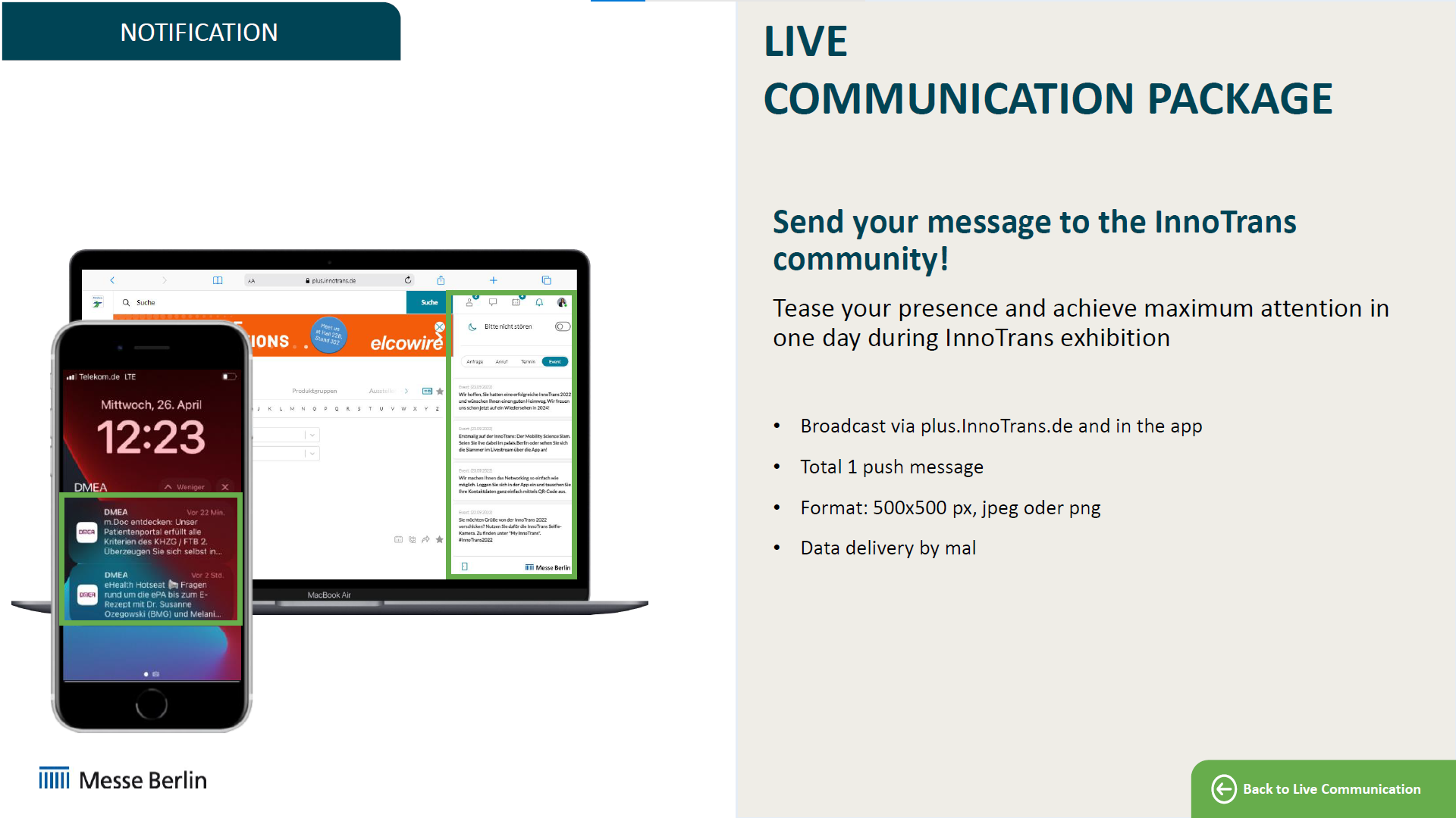 LIVE COMMUNICATION PACKAGE