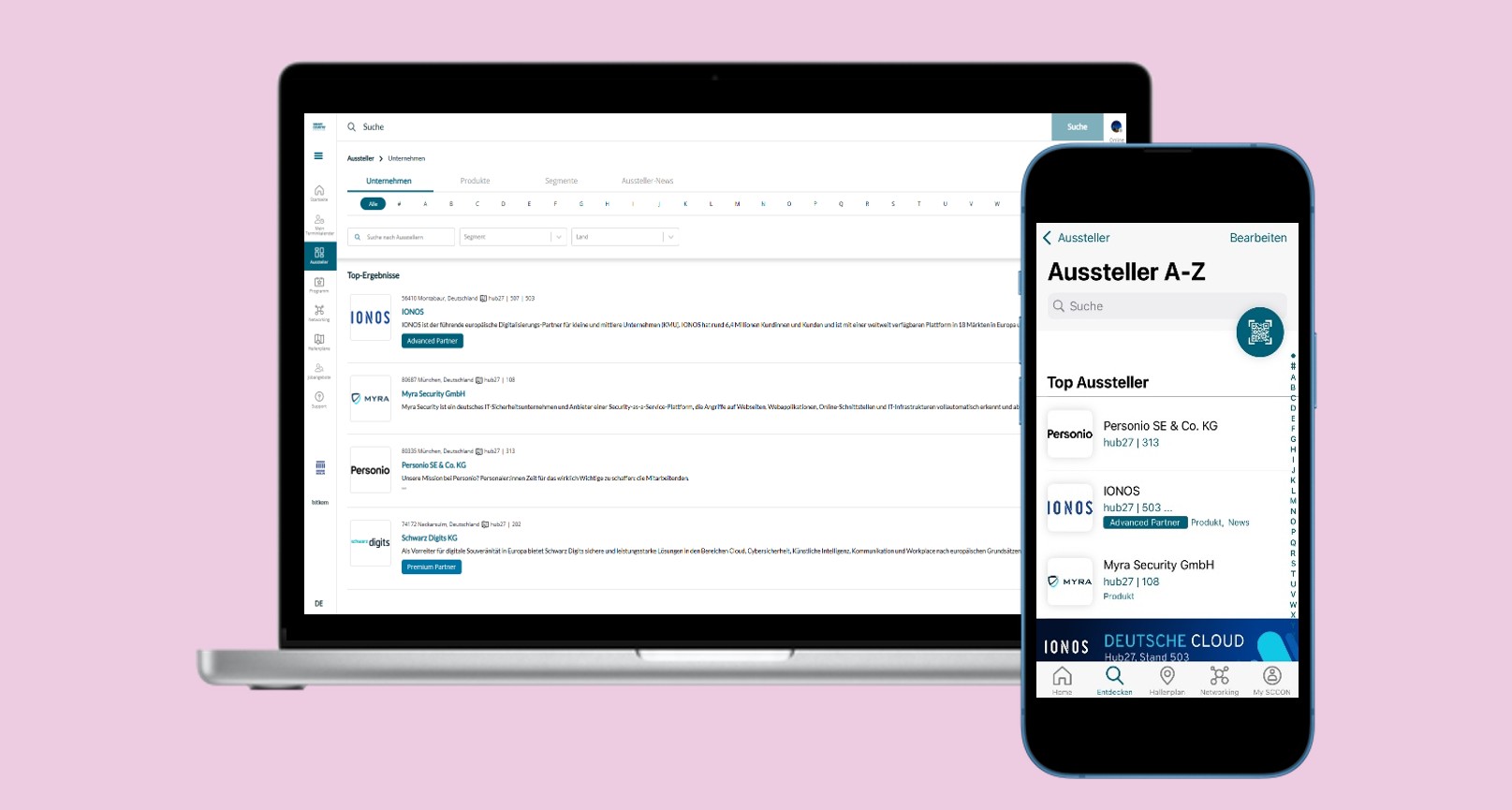 Top-Listing im Ausstellerverzeichnis
