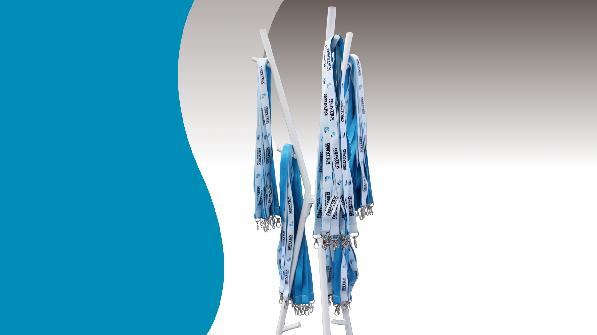 Logoplatzierung auf den Lanyards