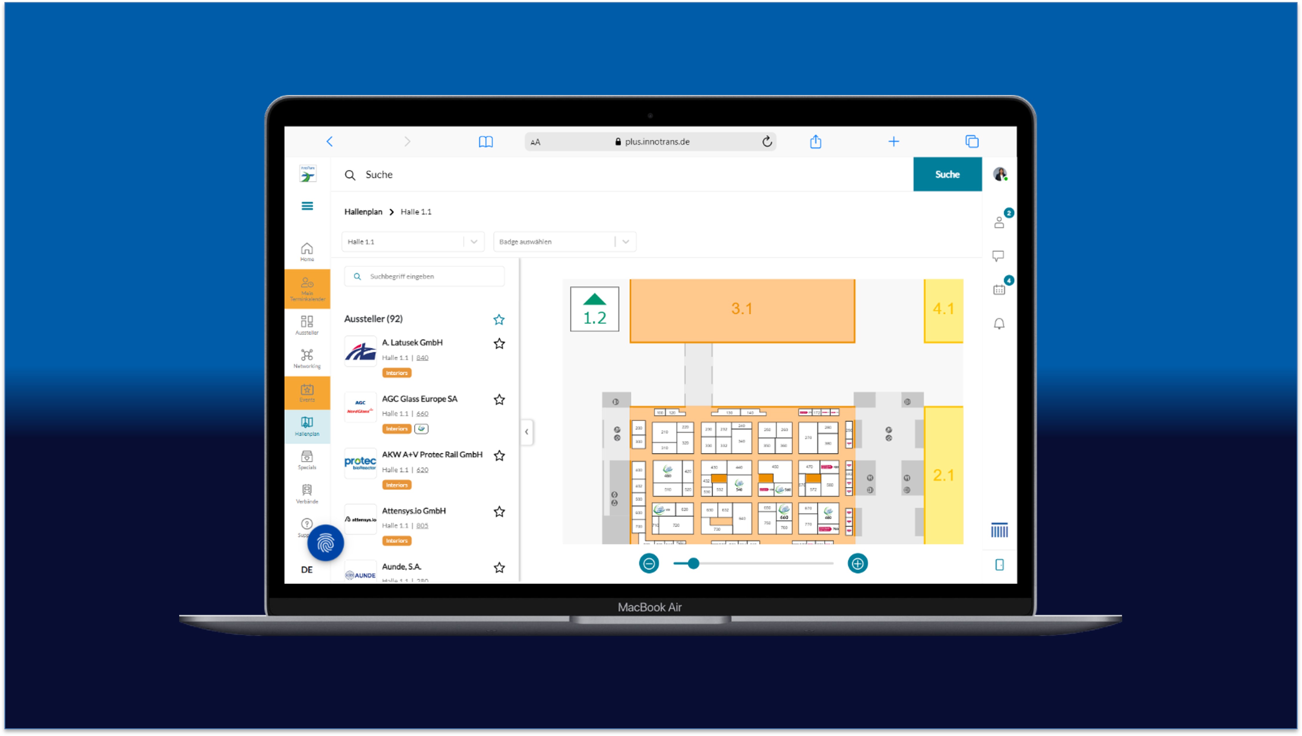 TOP-5-LOGO ONLINE-HALLENPLAN