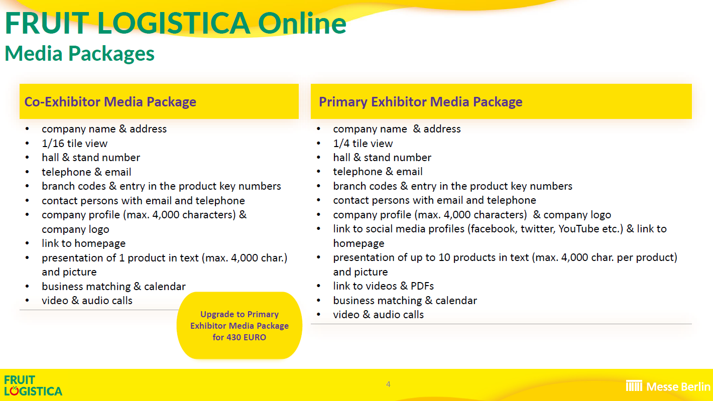 Primary Exhibitor Media Package