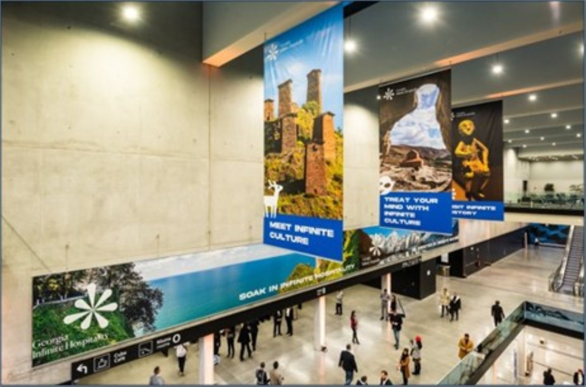 Hanging Banners between Levels 2 and 3