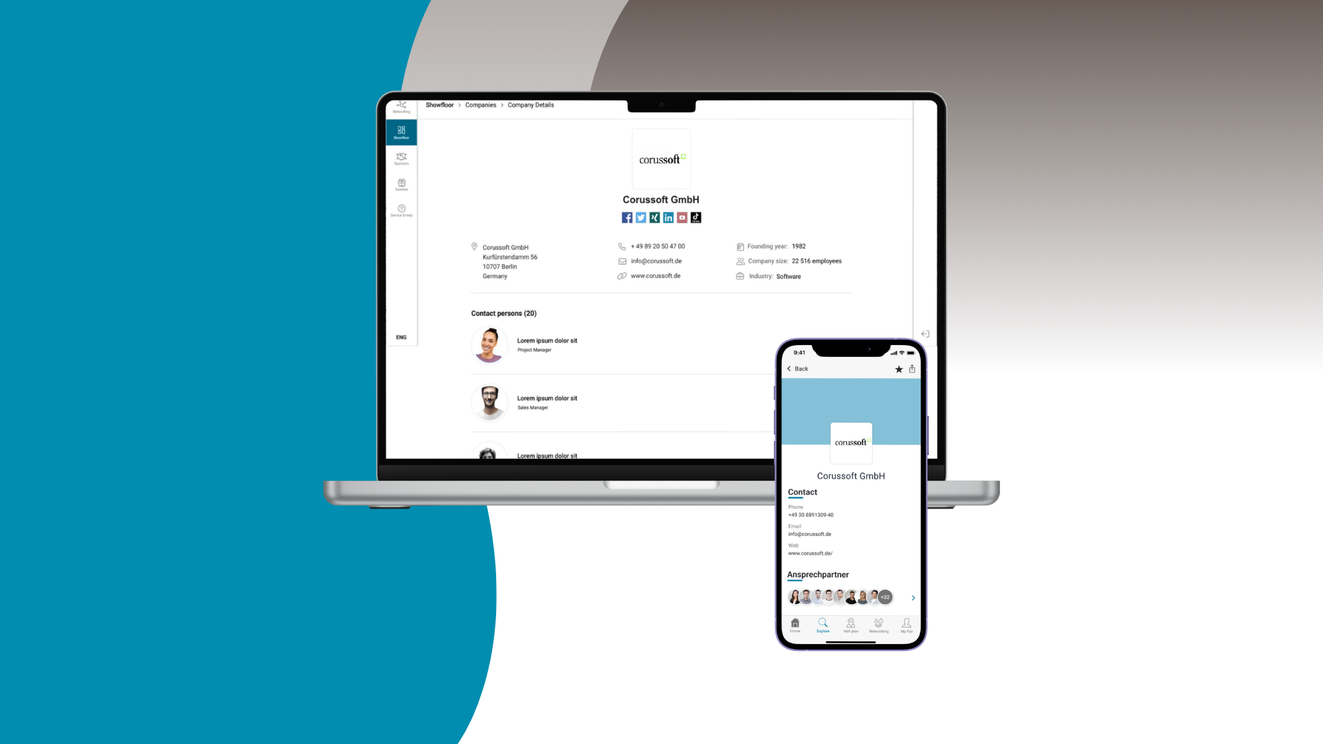 Ansprechpartner im Ausstellerprofil